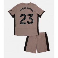 Tottenham Hotspur Pedro Porro #23 3rd trikot Kinder 2023-24 Kurzarm (+ Kurze Hosen)